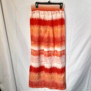 Cato Womans Pull-on Pants Sz MED Boho Hippie Art to Wear Wide Leg Lightweight